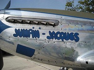 The P-51's nose art